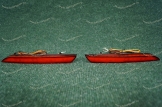 Диодные катафоты (382) в задний бампер на Honda красные